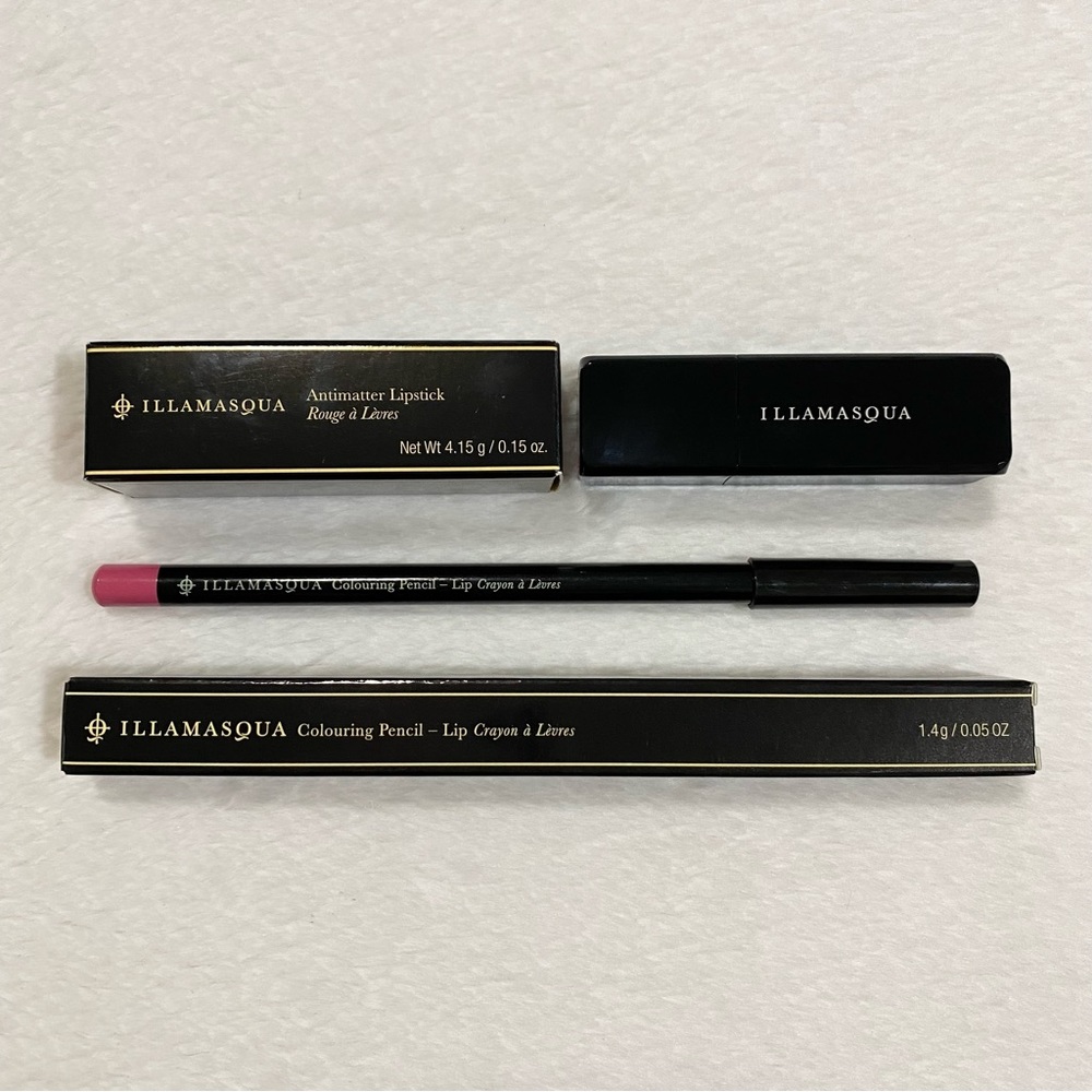 Illamasqua Pink Lipstick & Lip Liner Bundle Set